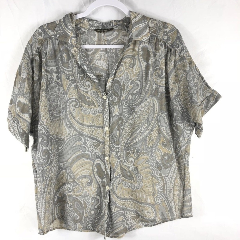 Tommy Bahama Sheer Button Up Woman's Shirt
